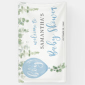 青気球ユーカリの赤ちゃんシャワーだよ 横断幕 (縦)