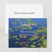 青水と蓮の葉の証明書 (正面/裏面)