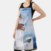 青水エレガント彩モ航海のノグラムエプロン エプロン (インサイチュ)