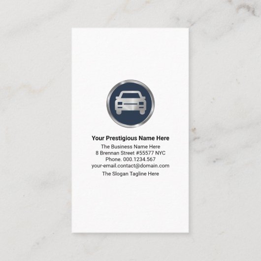 青水スタイリッシュ波の自動洗車 名刺 (裏面)