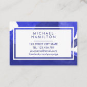 青水モダン色飛沫 名刺 (裏面)