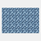 青水彩の3点セット ラッピングペーパーシート (正面2)