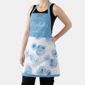 青水彩フローラパーソナライズされた料理 エプロン (インサイチュ)