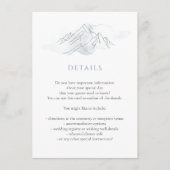 青水彩山自然ウェディングの詳細 エンクロージャーカード (正面)