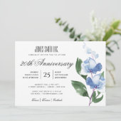 青水彩花卉企业派对活动 招待状 (スタンド正面)