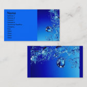 青水泡水生デジタ澄んルレアリ 名刺 (正面/裏面)