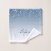 青水滴グリッターバスタオルセット バスタオルセット (ウォッシュタオル)