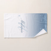 青水滴グリッターバスタオルセット バスタオルセット (ハンドタオル)