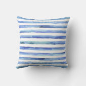 青水玉模様航海の水彩枕 クッション (裏面)