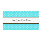 青水玉模様 ラベル (正面)