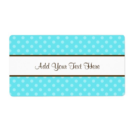 青水玉模様 ラベル (正面)