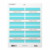 青水玉模様 ラベル (フルシート)