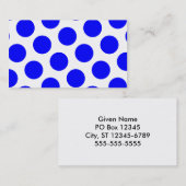 青水玉模様 名刺 (正面/裏面)