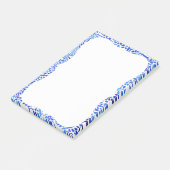 青水色つる植物クラシック色彩の鮮やかプリント ポストイット (アングル)