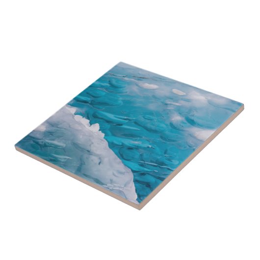 青氷のクローズアップ タイル (側面)