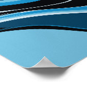 青波のアブストラクトアート ポスター (角)