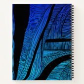 青波パーソナライズされた合成スパイラルノート ノートブック (裏面)