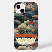青波モノグラムラーメン Case-Mate iPhoneケース (裏面)