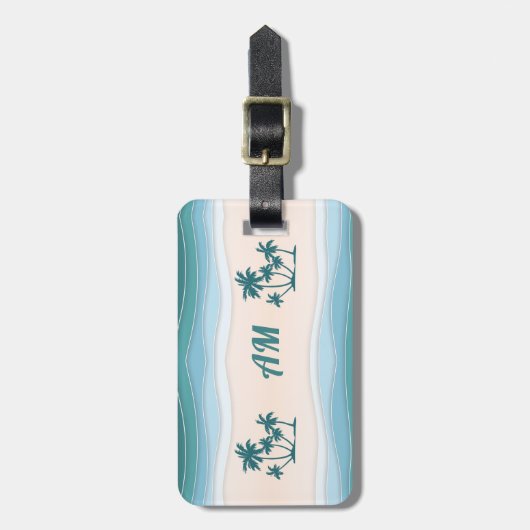 青波ヤシの木 ラゲッジタグ (正面縦)