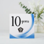 青波10周年社員記念賞 招待状 (スタンド正面)