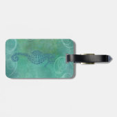 青海と海馬と花咲き ラゲッジタグ (裏面横)