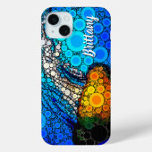 青海オレンジ海クラゲのスクリプト名おもしろい Case-Mate iPhoneケース (裏面)