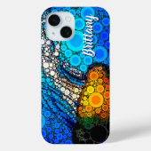 青海オレンジ海クラゲのスクリプト名おもしろい Case-Mate iPhoneケース (裏面)