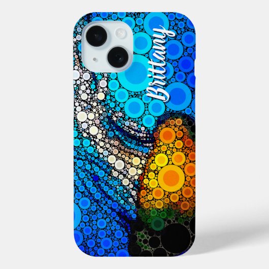 青海オレンジ海クラゲのスクリプト名おもしろい Case-Mate iPhoneケース (裏面)