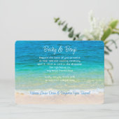 青海カジュアル結婚式招待状 招待状 (スタンド正面)