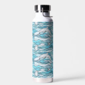 青海ステンドグラス ウォーターボトル (左面)
