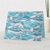 青海ステンドグラス カード (正面)