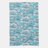 青海ステンドグラス キッチンタオル (縦)