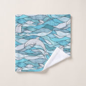 青海ステンドグラス バスタオルセット (ウォッシュタオル)