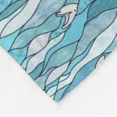 青海ステンドグラス フリースブランケット (角)