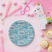 青海ステンドグラス ペーパープレート (パーティー)