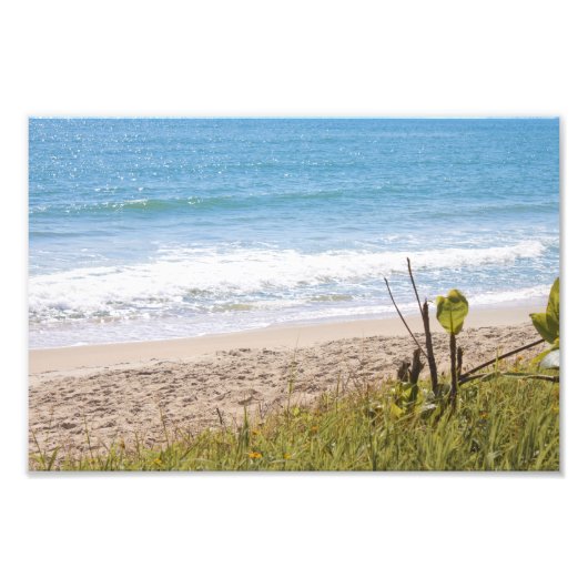 青海ビーチ波写真 フォトプリント            (正面)