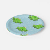 青海原にカエル ペーパープレート (アングル)