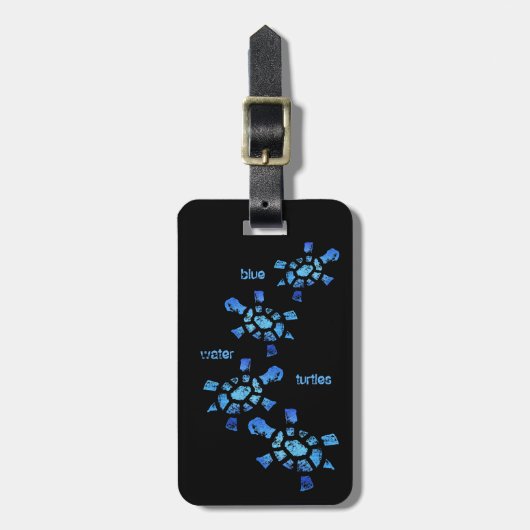 青海原のカメ ラゲッジタグ (正面縦)