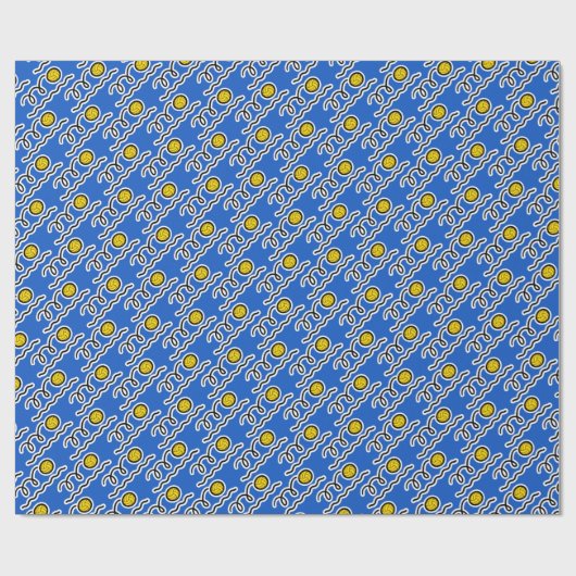 青海原のポロはクリスマスの包装紙を遊ばします ラッピングペーパー (フラット)