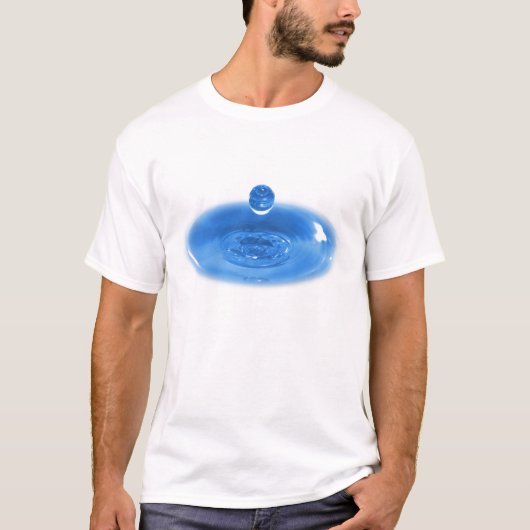青海原の低下のクローズアップ Tシャツ (正面)