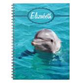 青海原の写真のイルカ ノートブック (正面)