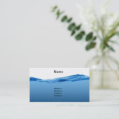 青海原の波 名刺 (スタンド正面)