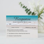 青海原の白い砂RSVPの応答カード 出欠カード (スタンド正面)