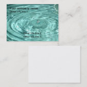 青海原はさざ波の名刺を落とします 名刺 (正面/裏面)