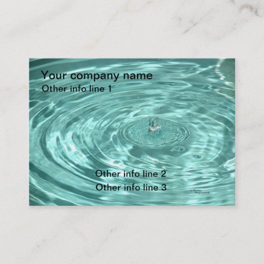 青海原はさざ波の名刺を落とします 名刺 (正面)