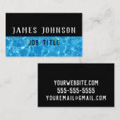 青海原は水泳のレッスン/プールサービスを波立てます 名刺 (正面/裏面)