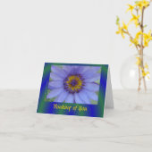 青海原ユリの花の悔やみや弔慰カード(notecard) カード (黄色い花)