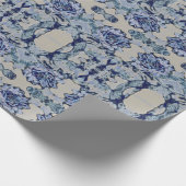 青海原ユリパターン ラッピングペーパー (角)