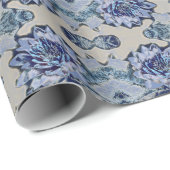 青海原ユリパターン ラッピングペーパー (ロールコーナー)