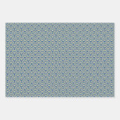 青海波パターン ラッピングペーパーシート (正面3)